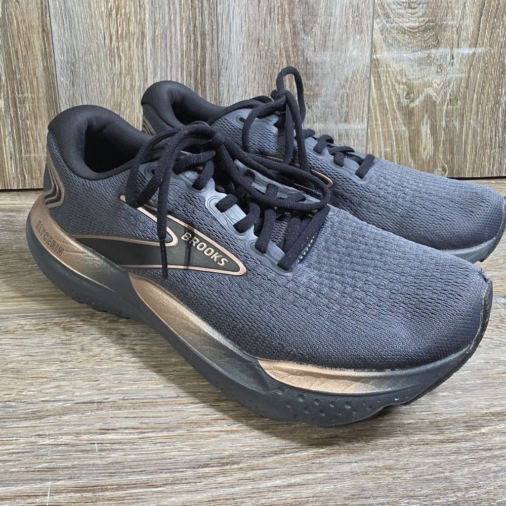 Brooks Womens Glycerin 21 Black Copper 1204081B029 Running Shoe Sz 9.5B Medium